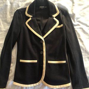 Giorgio Armani Navy and Cream Pique blazer size 10